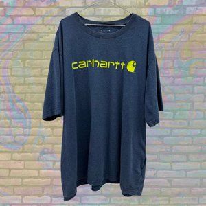 Retro Carhartt Classic Logo Faded T-shirt